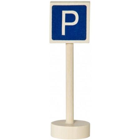 Glückskäfer Verkeersbord Parkeerplaats Hout 10 Cm