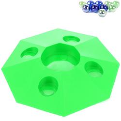 Groene knikkerpot met knikkers 22 cm - Speelgoed knikker pot vulkaan - Knikkeren
