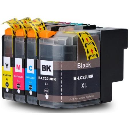 Brother LC-22E inktcartridges Multipack (4-stuks) - Huismerk