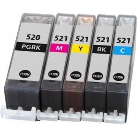 Canon inkjets PGI-520 / CLI-521 cartridges B/C/M/Y Multipack - Huismerk