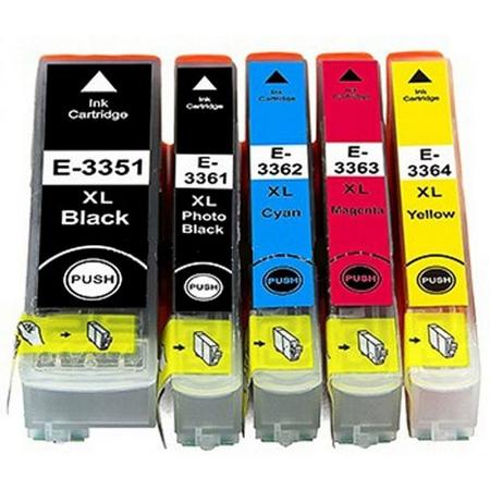 Epson 33XL inkt cartridge Multipack (C13T33574010) 5st. - Huismerk set