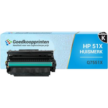 Huismerk voor HP 51X toner / HP Q7551X toner (14.500 afdrukken) Zwart