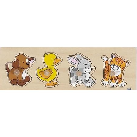 Goki 4-delige dieren puzzel