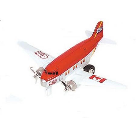 Goki Metalen vliegtuig 12 cm rood