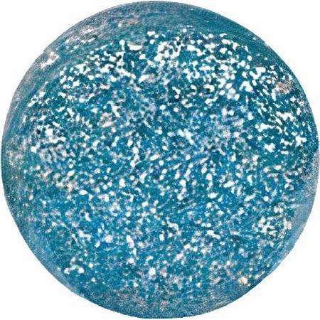 Goki Stuiterbal Glitter 49 Mm Rubber Blauw
