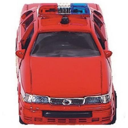 Sonic series Metalen politiewagen: 13 cm rood