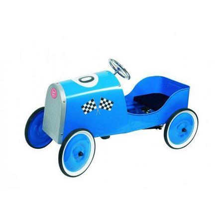 Trapauto: RACEWAGEN Grand Racer 94x40x55cm, blauw, in metaal en kunststof