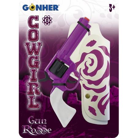 Gonher Speelgoed Revolver Cowgirl 8 Schots Roze