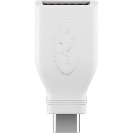 Goobay 45398 USB-C USB-A Wit kabeladapter/verloopstukje