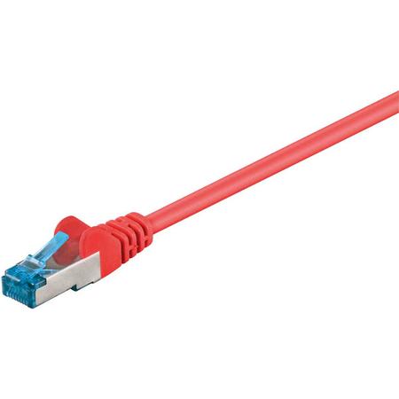 S/FTP netwerkkabel rood - CAT6a - 15 meter
