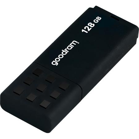 GOODRAM USB3.0 Flash Drive, 128 GB, UME3, USB A connector, Black, 60/20 MB/s (USB3/2/1.1 comp)