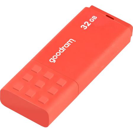 GOODRAM USB3.0 Flash Drive, 32 GB, UME3, USB A connector, Orange, 60/20 MB/s (USB3/2/1.1 comp)