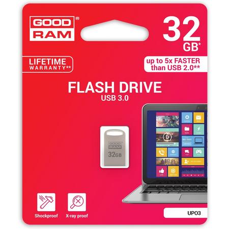 Goodram 32GB USB 3.0 32GB 3.0 (3.1 Gen 1) USB-Type-A-aansluiting Zilver USB flash drive