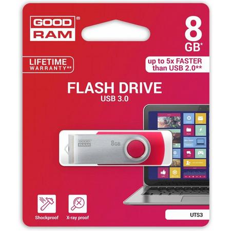 Goodram Storage Flashdrive Twister 8GB USB3.0 Red