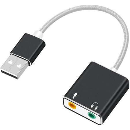 Externe USB audio,   geluidskaart, geluidsadapter adapter voor PC, laptop, MAC.
