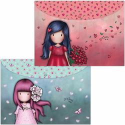Gorjuss - Document Wallet Set A4 Cherry Blossom & Love Grows (669GJS08)