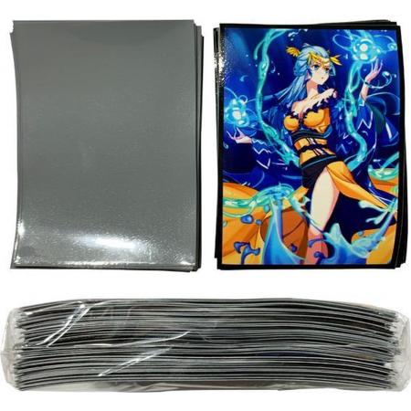 GottaGets – Speelkaartsleeves – Kaart Hoesjes – 100 stuks – 66x91mm – Print - Blauw
