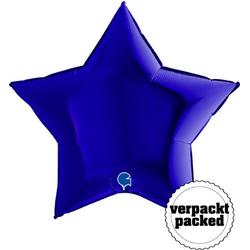 Folieballon - Grabo Blue Capri Star - 90 cm