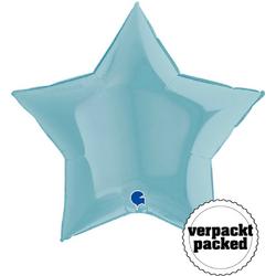 Folieballon - Grabo Pastel Blue Star - 90 cm