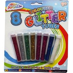 Knutsel Glitters 8 kleuren