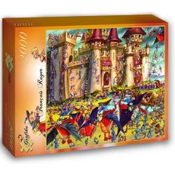 Francois Ruyer legpuzzel Aanval op het kasteel met draken 2000 stukjes