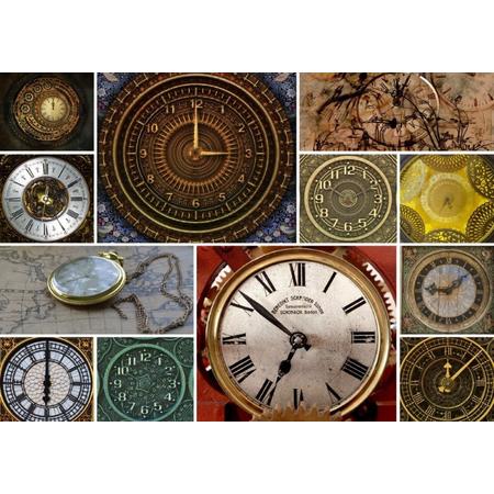 Legpuzzel - 2000 stukjes - Collage Klokken en Horloges - Grafika
