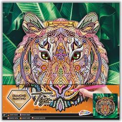 Grafix Diamond Painting canvas tijger 30x30cm
