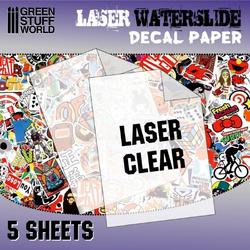 Green Stuff World 10068 Decal Paper - Clear - Laser - 5xA4 Decal papier