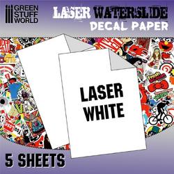 Green Stuff World 10069 Decal Paper - White - Laser - 5xA4 Decal papier