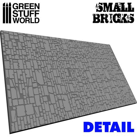 Rolling pin Small Bricks - figuur roller Kleine stenen ( GreenStuffWorld)