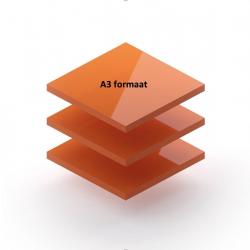 Greenbasic® - Plexiglas 3mm A3 formaat 5 stuks oranje, Greenbasic®