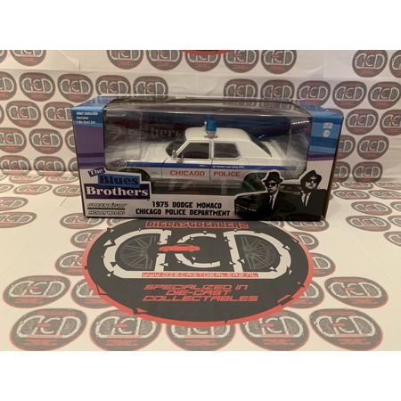 Greenlight Hollywood The Blues Brothers 1975 Dodge Monaco Chicago Police Department CHASE Green Machine 1:24