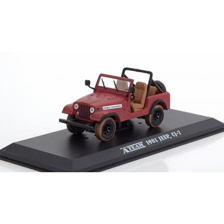 Jeep CJ-7 1981 “The A-Team” Rood 1-43 Greenlight Collectibles