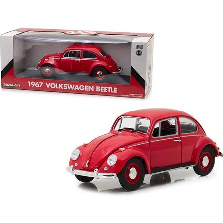 Volkswagen Beetle 1967 Rood 1-18 Greenlight Collectibles