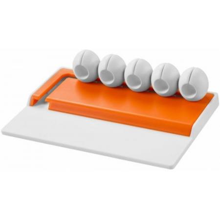 NBH® - Gumbite stoppi kabel manager (Wit / Oranje)