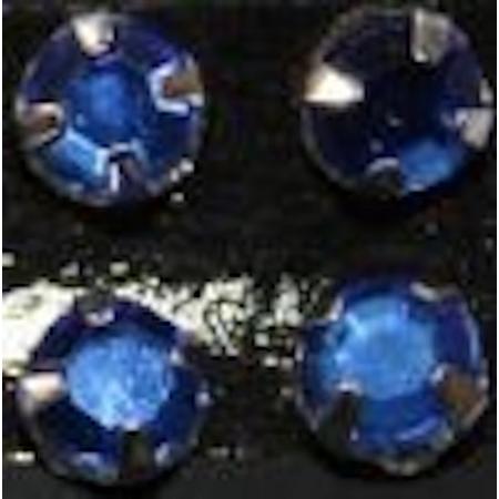 Gutermann Buisje opnaaiparels [ strass ]  5 mm. 28 stuks blauw. 6655