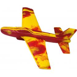   Werpvliegtuig Stunt Glider 18 X 18 Cm Geel/rood