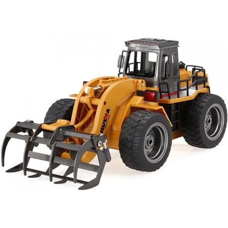 H-Toys - Bulldozer Grijper - 1:18 - 6 Kanaals - 2,4 Ghz