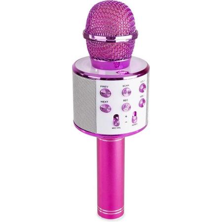 Magic Karaoke Microfoon - Draadloos met Speaker - Roze