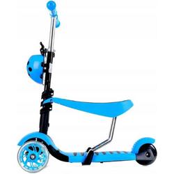 Mini Scooter - Zadel Step Met 3 Wielen - Driewieler - LED Wielen - Blauw