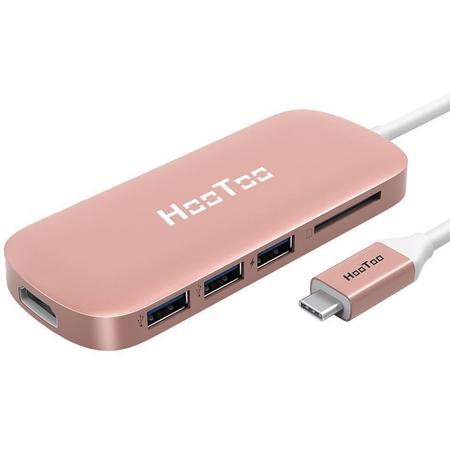 HOOTOO USB-C HUB PINK