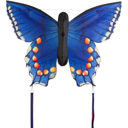 HQ Butterfly Kite Swallowtail Large Blauw Vlieger