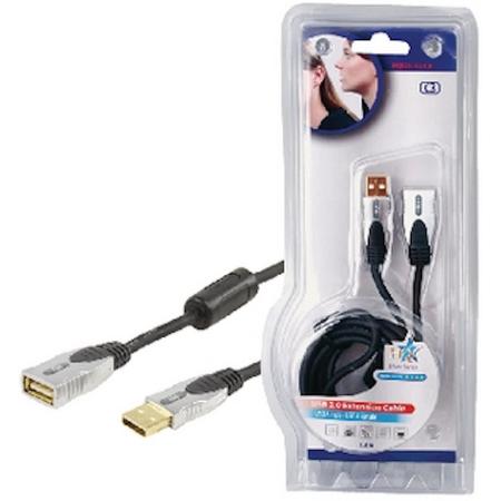 HQ USB-Verlengkabel - Zwart