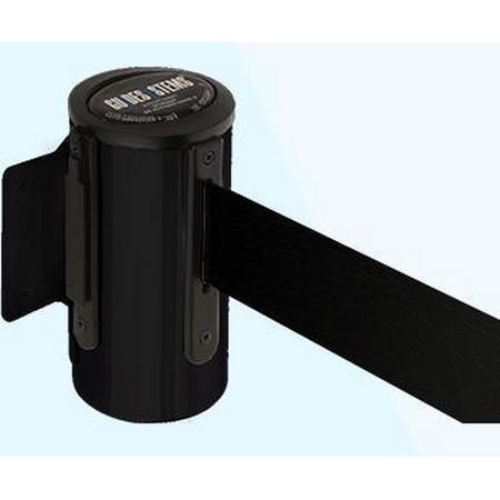 Wandcassette zwart met 2,3 mtr. Zwart lint