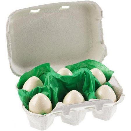 6 eieren in een doos
