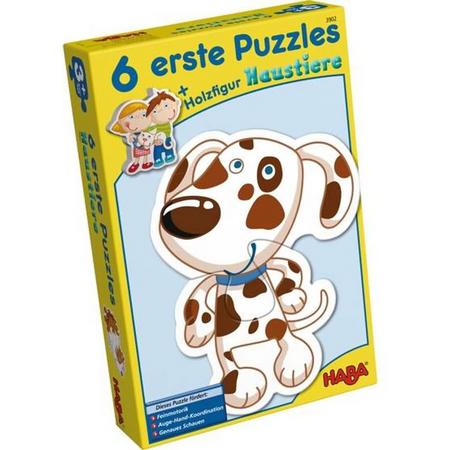 6 erste Puzzle - Haustiere (Duits) = Frans 3942
