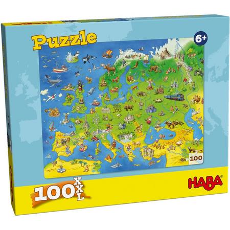 Haba - Puzzel - Landen van Europa - 100st - XXL