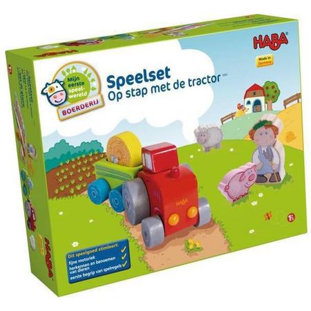 Haba - Speelset - Op stap met de tractor