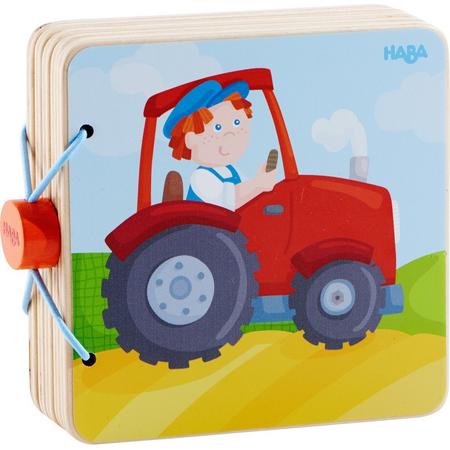 Haba Babyboek Hout Tractoravonturen 14 Cm