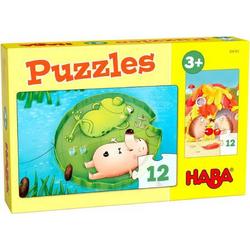 Haba Legpuzzel Puzzels Meneer Egel Junior Karton 2 X 12 Stukjes